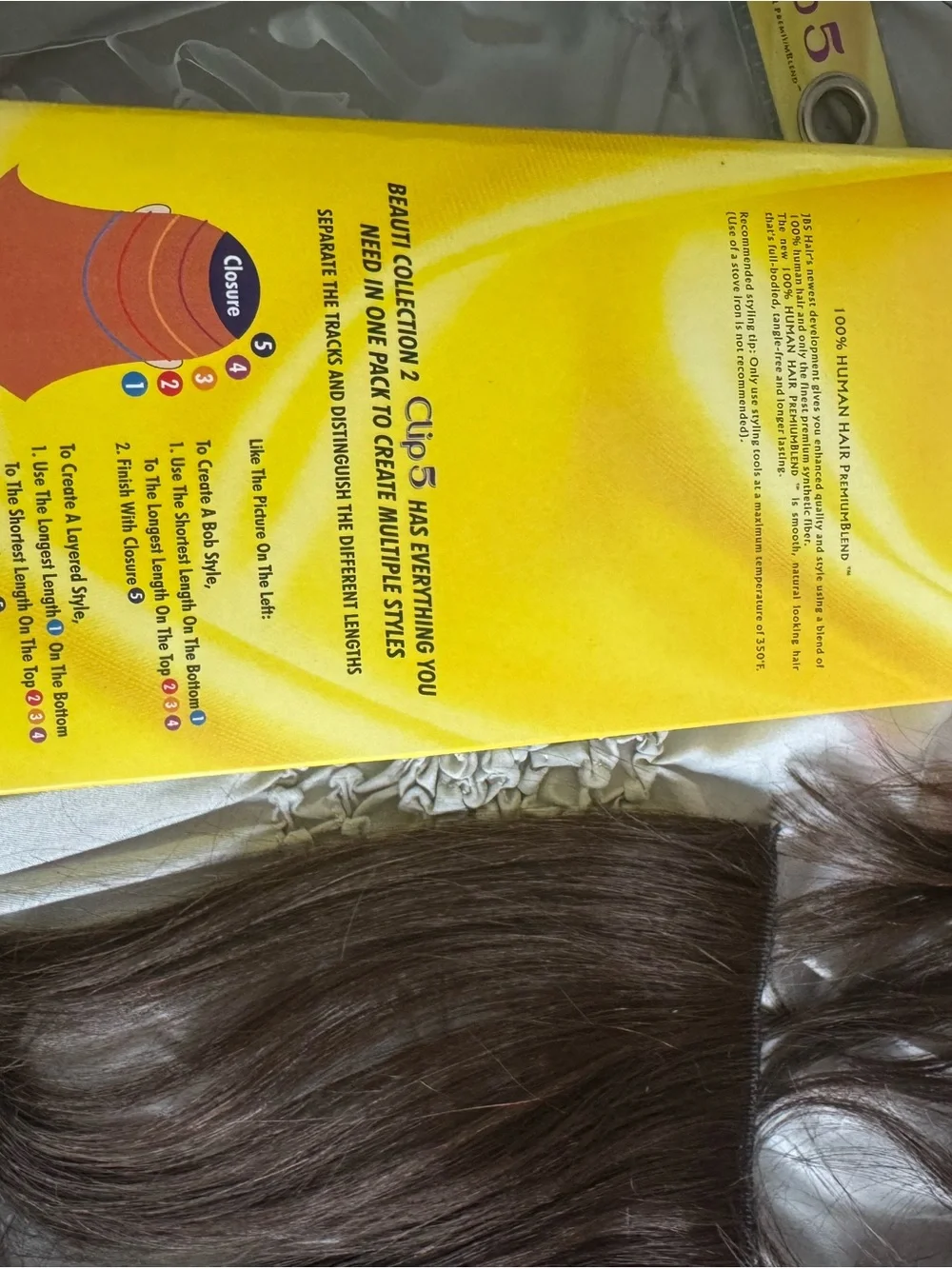 Light brown Women's Hair Extensions - 100% human hair premium blend